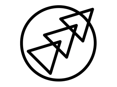 Control Fast Forward Geometric Shapes Logo Template