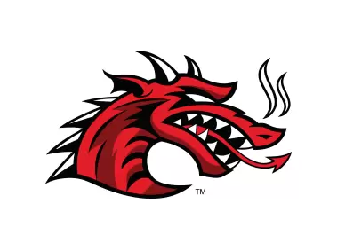 Cortland Red Dragons Mascot Logo