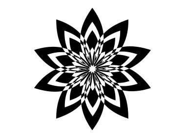 Creative Mandala Flower Shape Logo Template