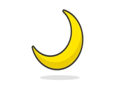 Crescent Moon Emoji Icon