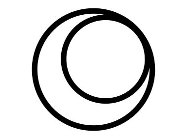 Crescent Overlapping Circles Logo