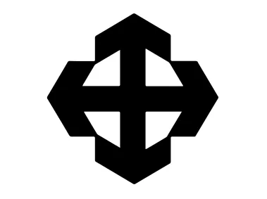 Cross Arrows Shape Logo Template