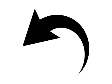 Curved Return Arrow Icon