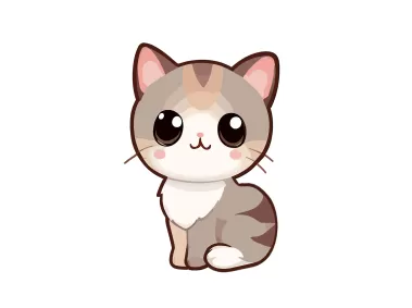 Cute Cartoon Cat And Kitten Icon In Style Vector, Kittens, Lineal Icon,  Flat Icon PNG and Vector with Transparent Background for Free Download