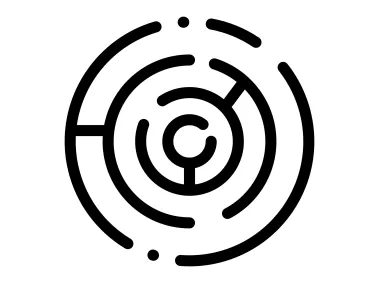 Cyber Maze Symbol Logo Template