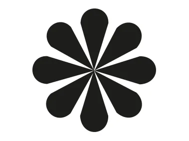 Daisy Flower Geometric Shape Logo Template