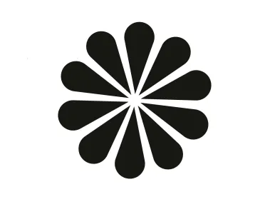 Daisy Flower Shape Logo Template