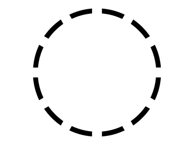 Dashed Circle Shape Logo Template