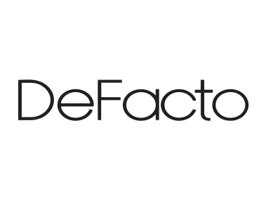 De Facto Wordmark Logo