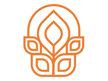 Decorative Leaves Geometric Plus Logo Template