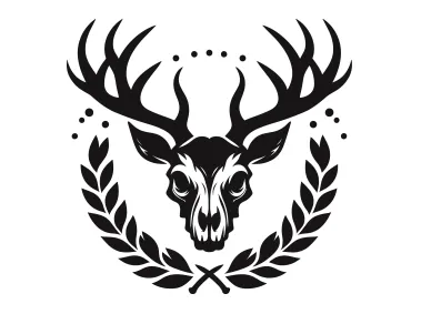 Deer Skull Logo Template
