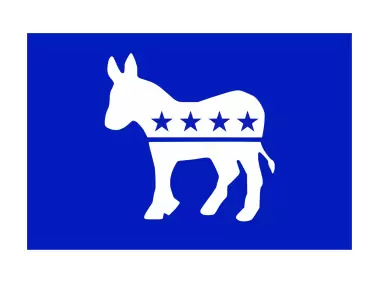 Democratic Party USA Flag Logo