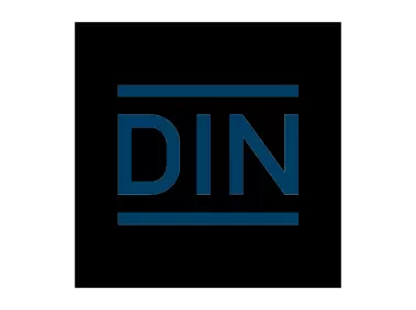 DIN Deutsches Institut für Normung Black Wordmark Logo