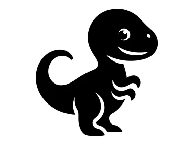 Dinosaur Silhouette Logo Template