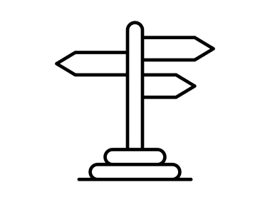 Direction Signpost Icon