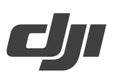 DJI Black Wordmark Logo