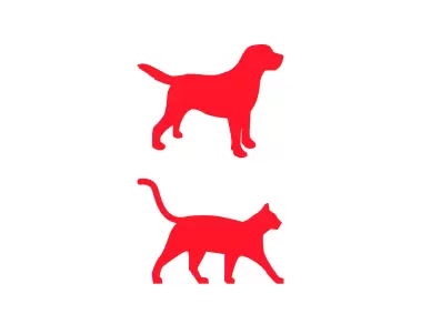 Dog and Cat Silhouette Logo