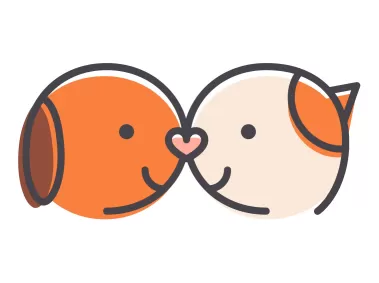 Dog and Cat Logo Template