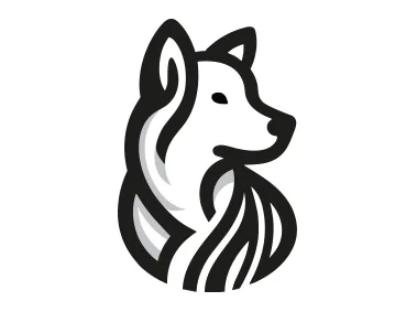 Dog Silhouette Logo Template