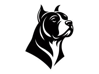 Dogo Argentino Logo Template