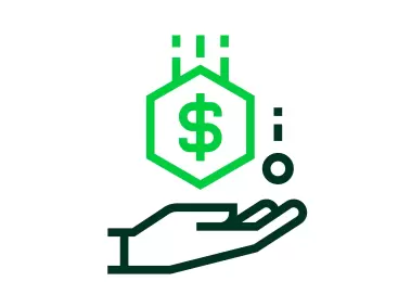Dollar in Hand Icon