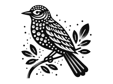 Dotted Bird Logo Template