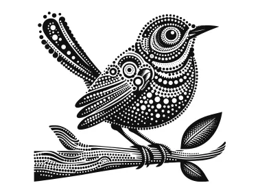 Dotted Bird Logo Template