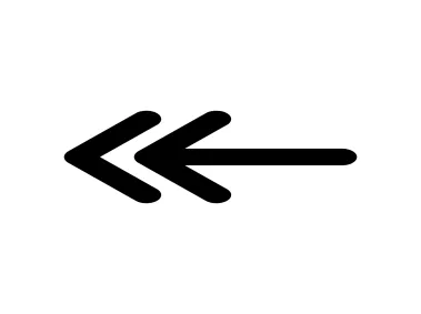 Double Left Arrow Icon