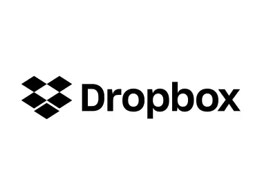 Dropbox Black Wordmark Logo