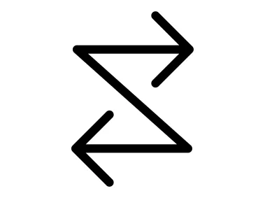 Dual Direction Flow Synchronization Transfer Icon