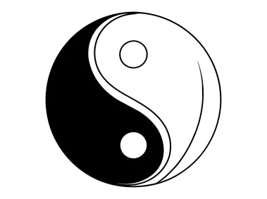 Dual Harmony S-Monogram Circle Taijitu Inspired Logo Template