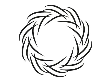 Dynamic Swirl Shape Logo Template