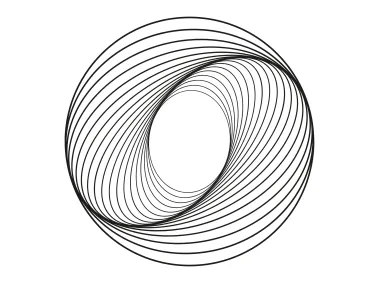 Dynamic Vortex Hypnotic Circular Waveform Logo Template