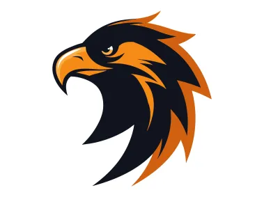 Eagle Head Side View Logo Template