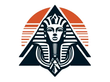 Egyptian Pyramids with Sphinx Logo Template