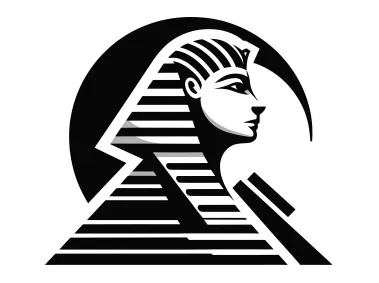 Egyptian Pyramids with Sphinx Logo Template