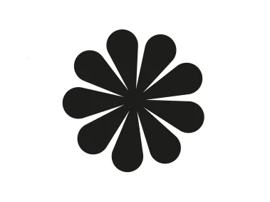 Eight Petal Daisy Shape Logo Template