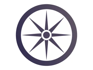 Eight Pointed Star Compass Logo Template