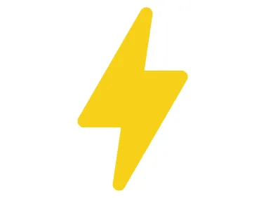 Electricity Flash Emoji Icon