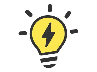 Electricity Lightbulb Icon