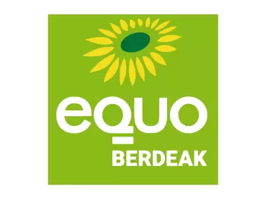 Equo-Berdeak invertido Logo