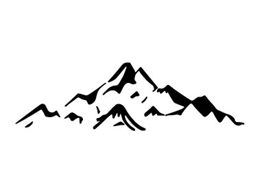 Erciyes Dağı Vektörel Silüet Vector