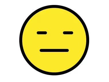 Expressionless Face Emoji Icon