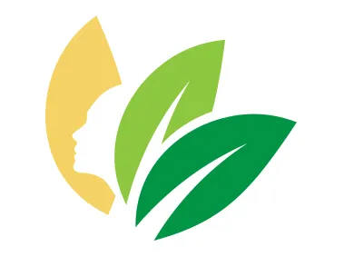 Face in Leaves Logo Template