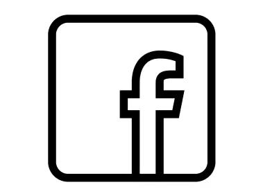Facebook Outlined Icon Logo