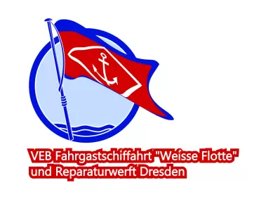 Fahrgastschiffahrt Weisse Flotte Reparaturwerft Dresden VEB Logo