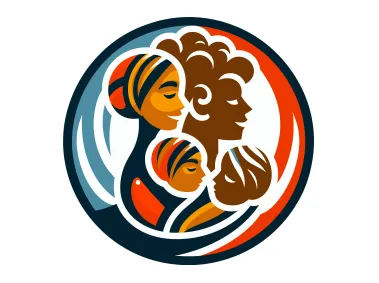 Family in Circle Logo Template