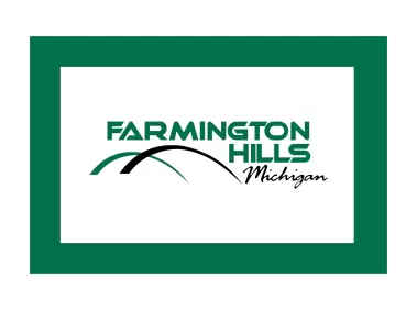 Farmington Hills Michigan Square Frame Logo