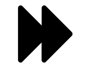 Fast Forward Arrows Black Logo Template