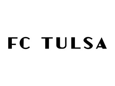 FC Tulsa Wordmark Black Logo